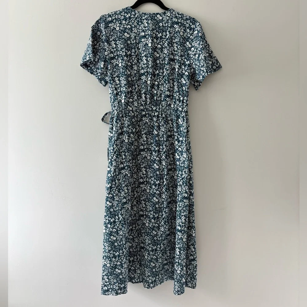 Pact Organic Cotton Cafe Crepe Wrap Dress - Picture 6 of 8